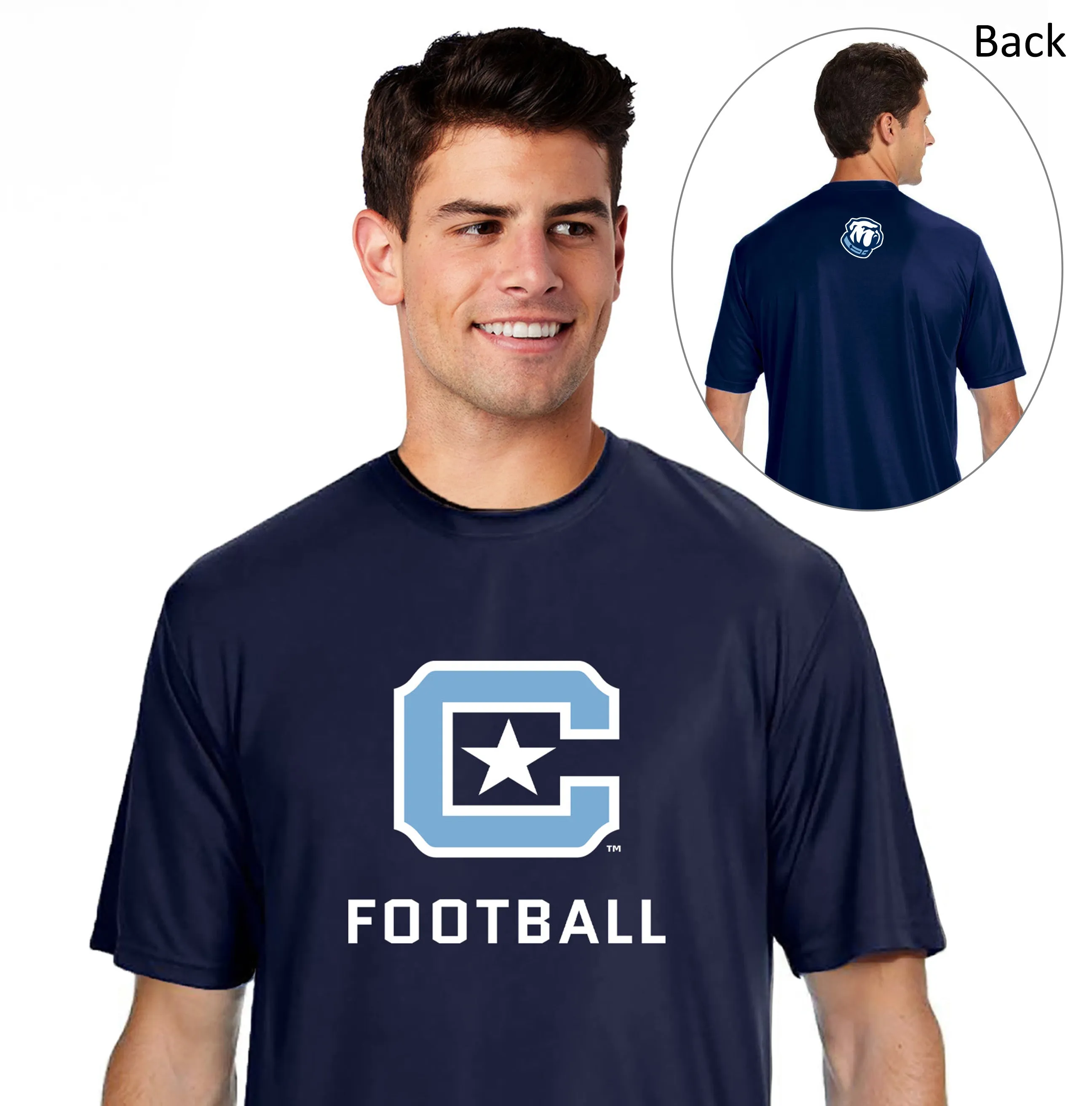 The Citadel C, Sports - Football,  A4 Men's Cooling Performance T-Shirt