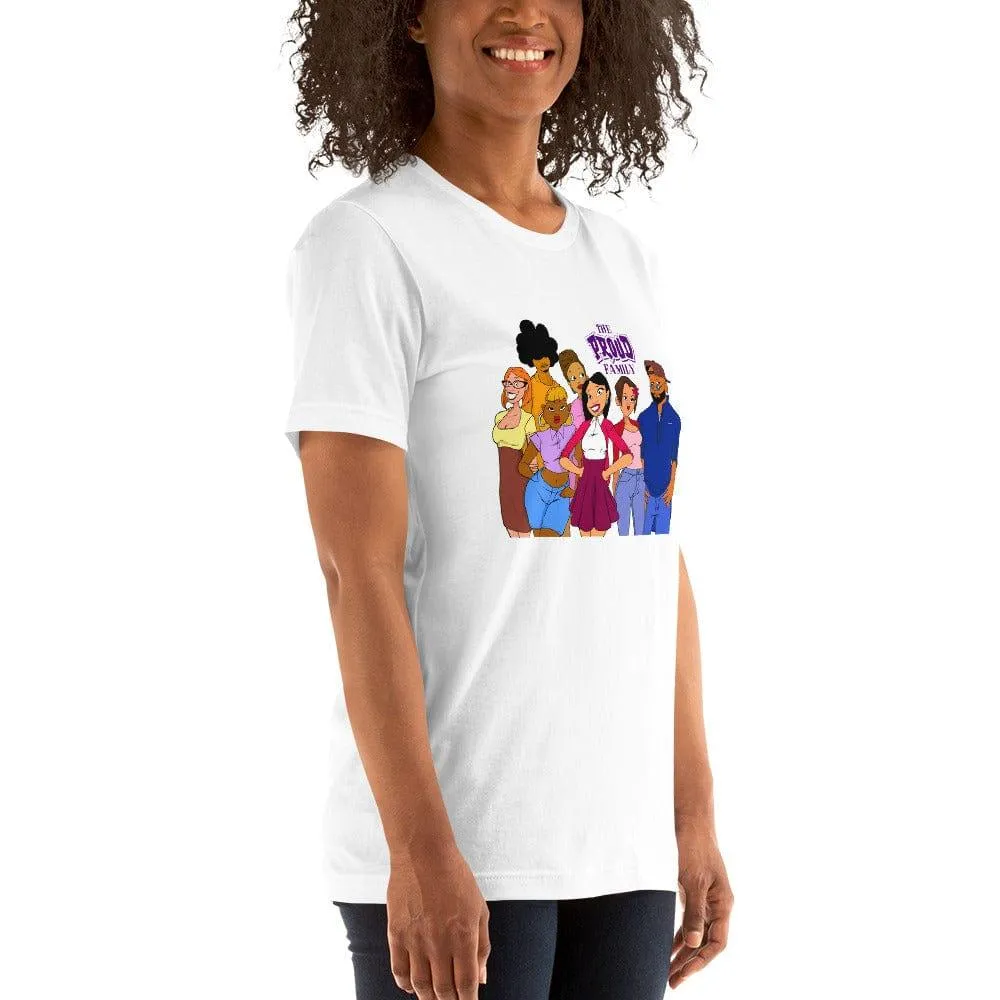 The Proud Family Tshirt Animated TV Series Cast DTG Printed Short Sleeve Premium Top