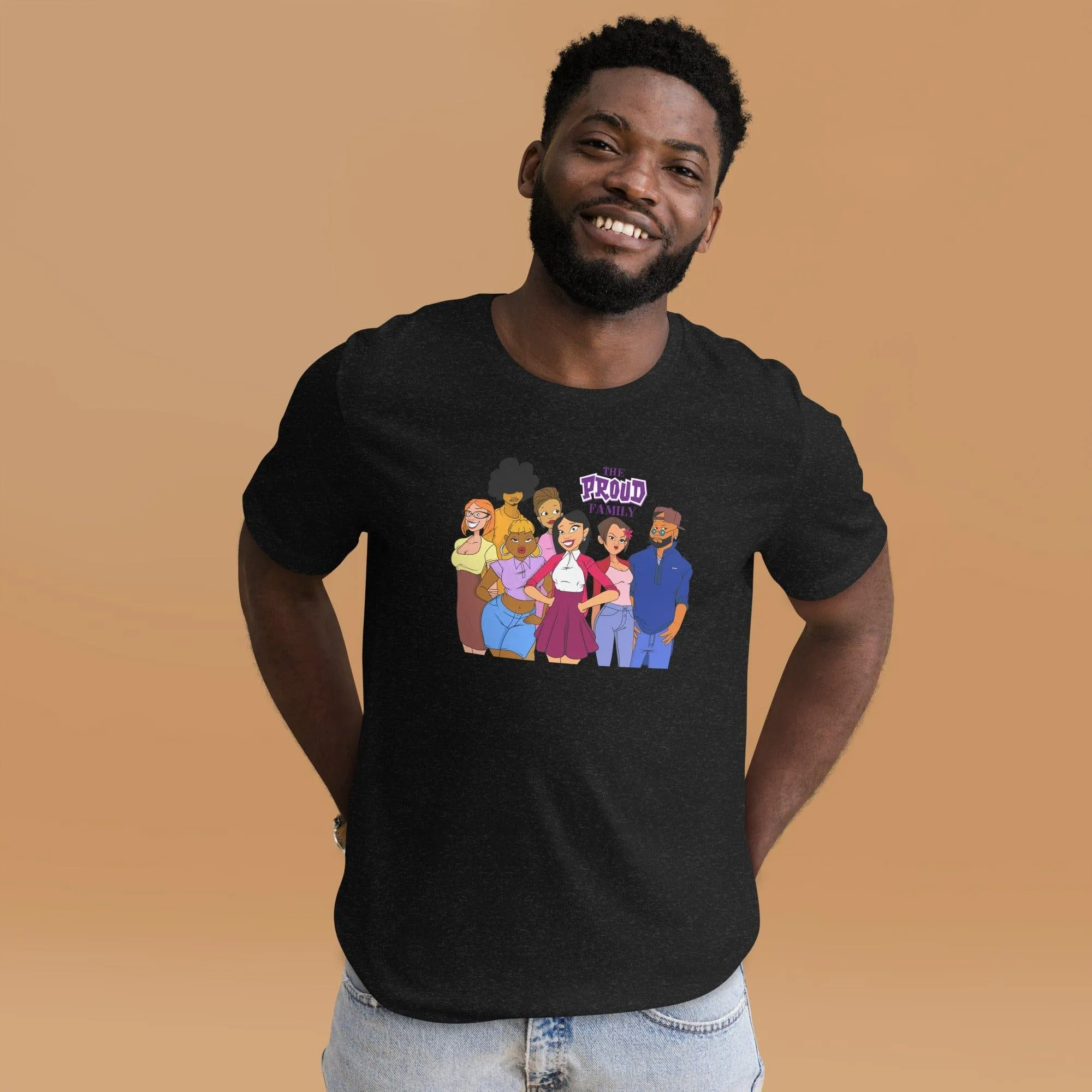 The Proud Family Tshirt Animated TV Series Cast DTG Printed Short Sleeve Premium Top