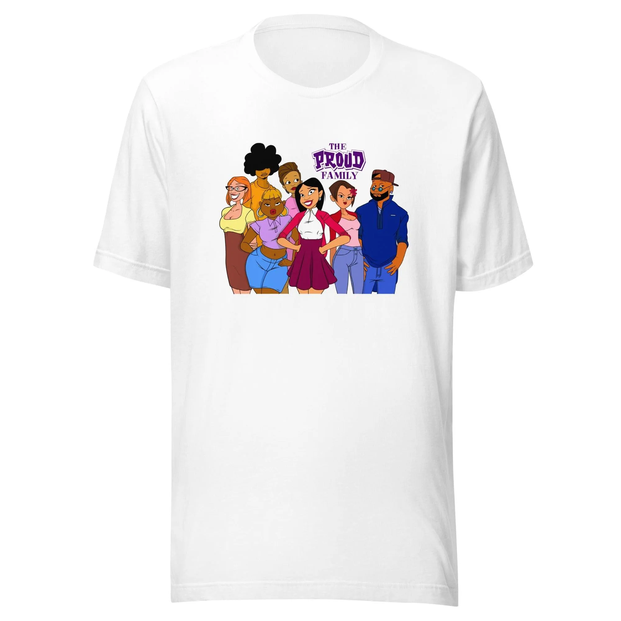 The Proud Family Tshirt Animated TV Series Cast DTG Printed Short Sleeve Premium Top