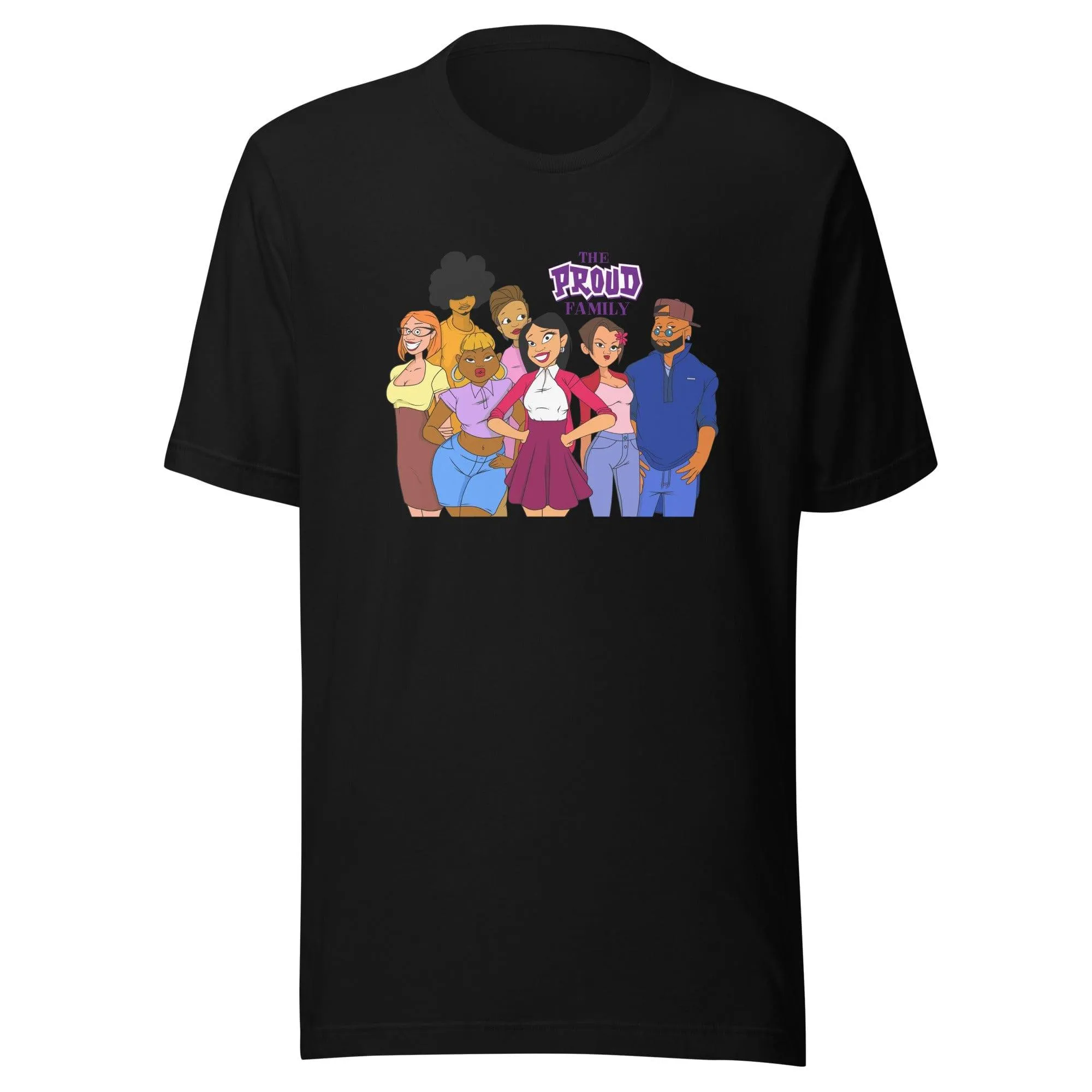 The Proud Family Tshirt Animated TV Series Cast DTG Printed Short Sleeve Premium Top