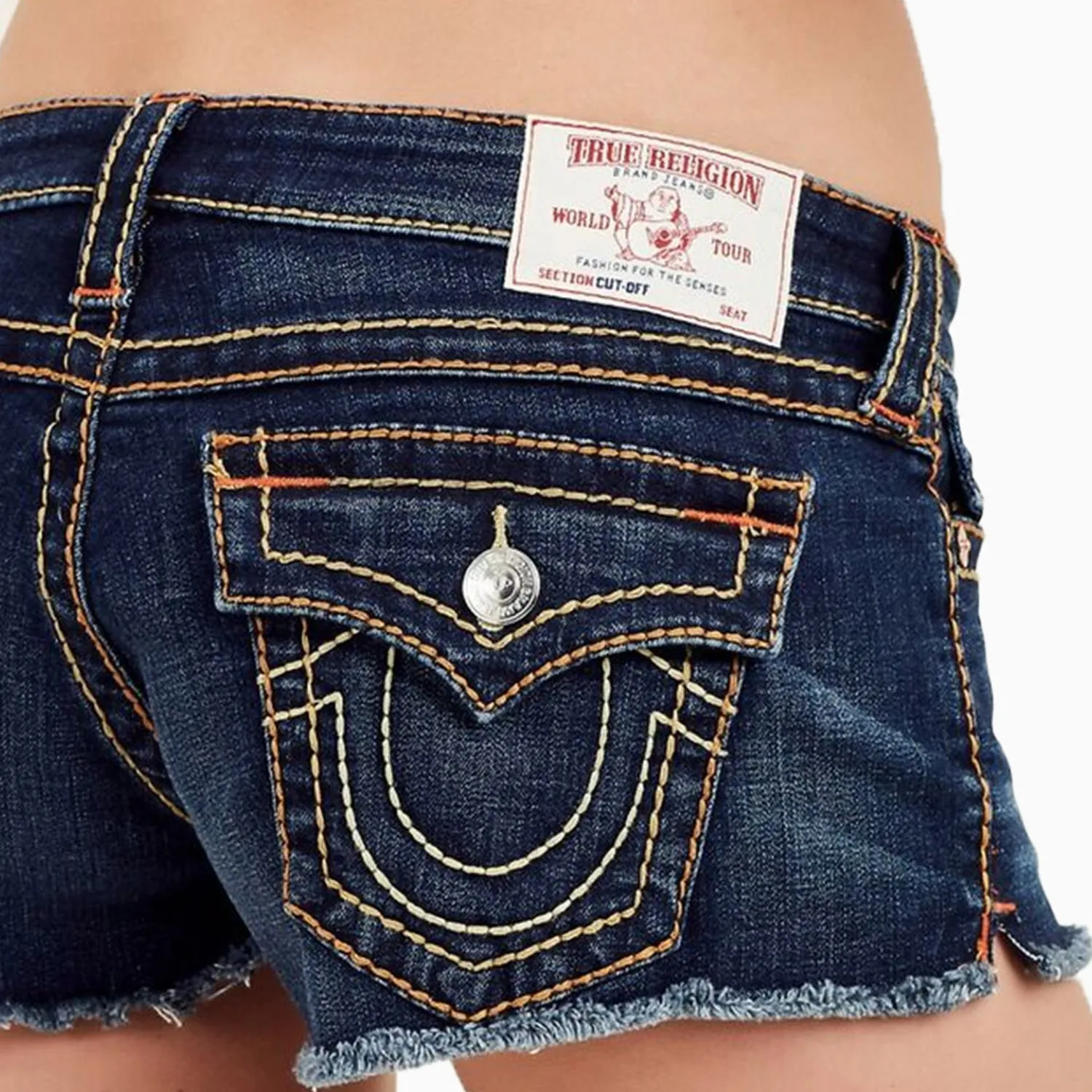 Women's Cut-Off Flap OM Bigt Denim Shorts